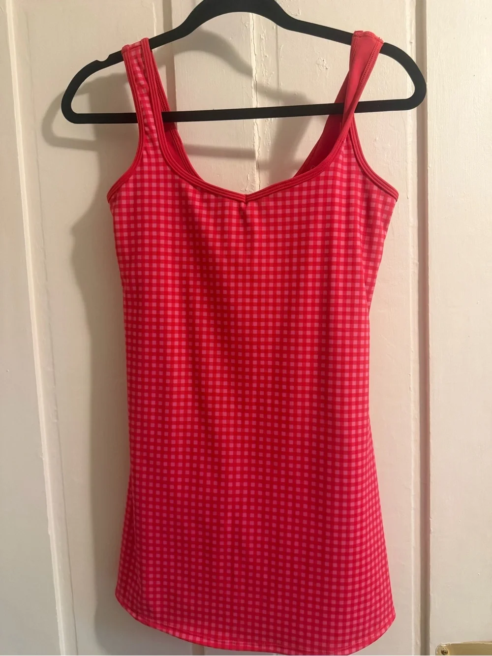 Altar'd State Red Gingham Tank Dress